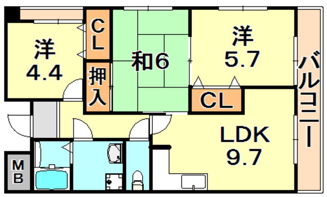 兵庫県神戸市須磨区若草町１ 妙法寺駅 3LDK マンション 賃貸物件詳細