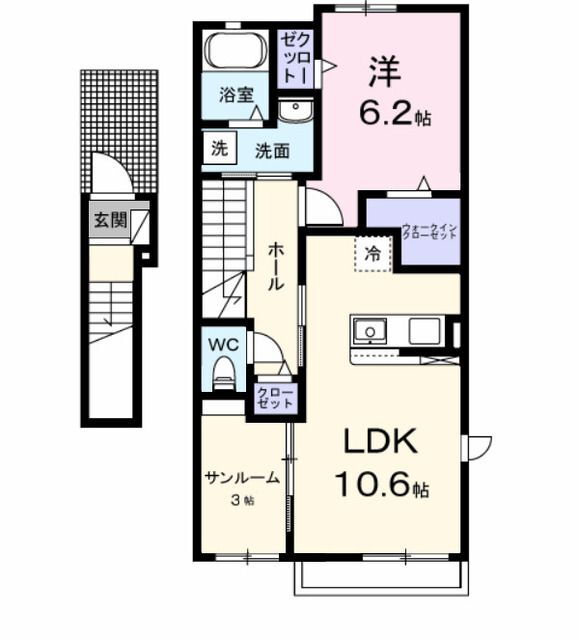 茨城県水戸市酒門町 水戸駅 1LDK アパート 賃貸物件詳細