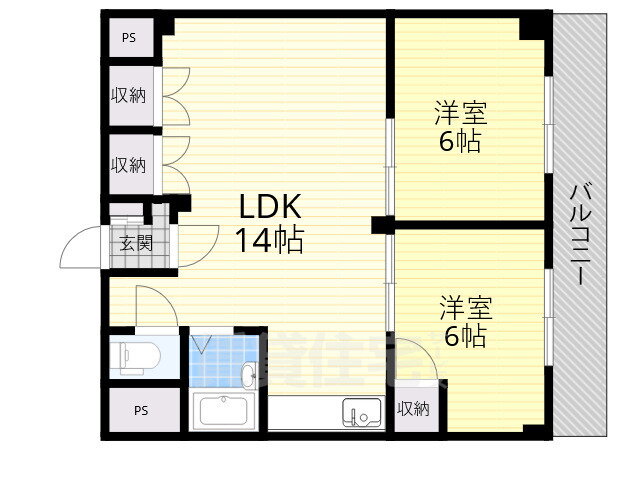 大阪府大阪市都島区網島町 大阪城北詰駅 2LDK マンション 賃貸物件詳細