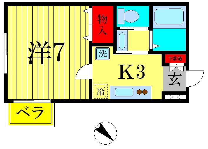 千葉県松戸市新松戸１ 新松戸駅 1K アパート 賃貸物件詳細