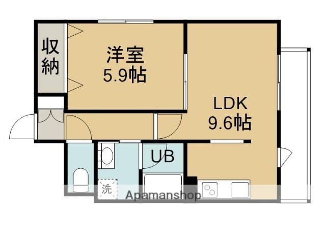 北海道函館市本町 中央病院前駅 1DK マンション 賃貸物件詳細
