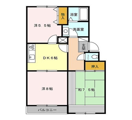 埼玉県上尾市浅間台３ 北上尾駅 3DK アパート 賃貸物件詳細