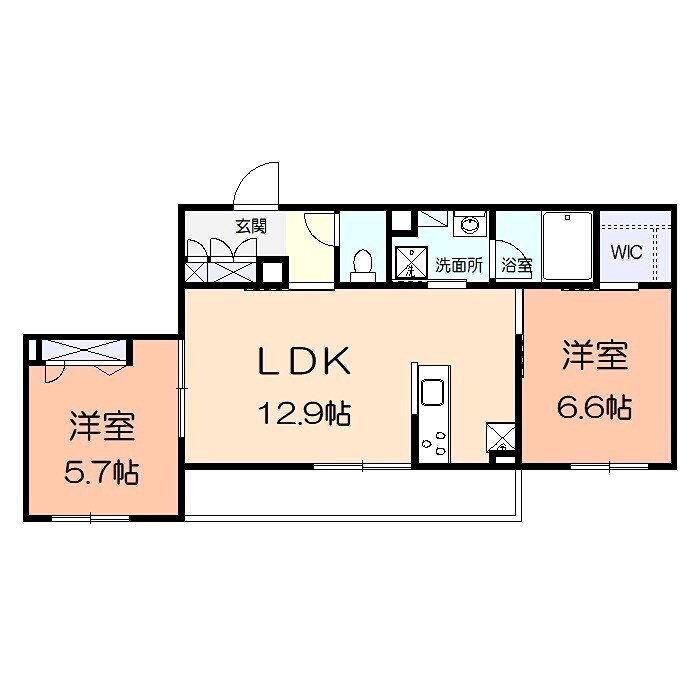 ソレイユ湘南ＶＩ 2階 2LDK 賃貸物件詳細