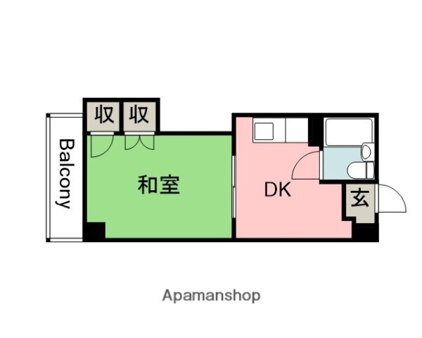 第６佐野ビル 5階 1DK 賃貸物件詳細
