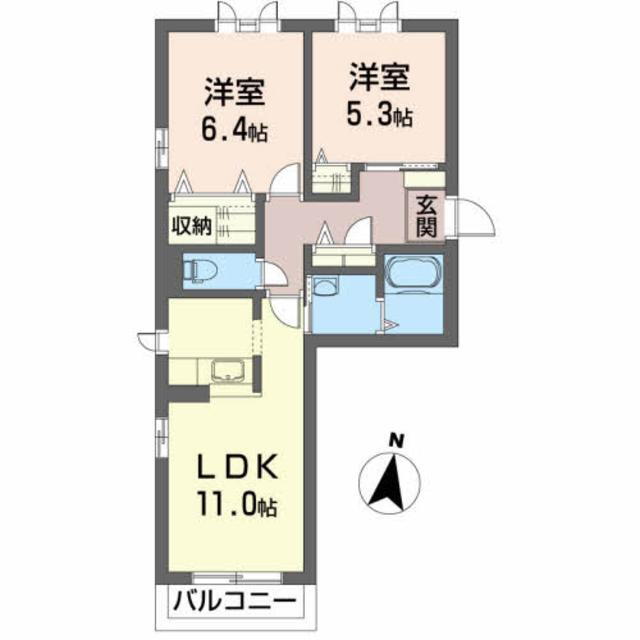 宮城県仙台市宮城野区岩切分台１ 岩切駅 2LDK アパート 賃貸物件詳細