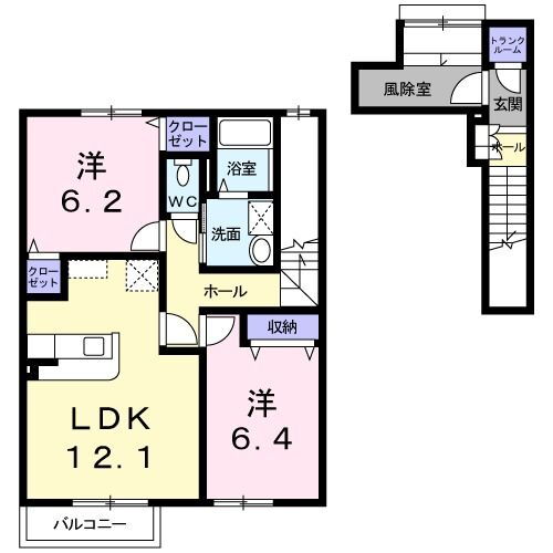 北海道旭川市東光八条２ 旭川駅 2LDK アパート 賃貸物件詳細