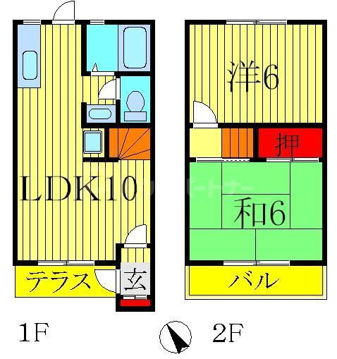 千葉県流山市東初石３ 初石駅 2LDK 一戸建て 賃貸物件詳細