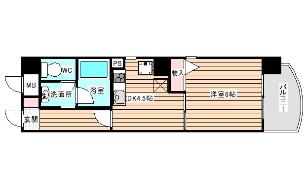 大阪府大阪市北区大淀中２ 福島駅 1DK マンション 賃貸物件詳細