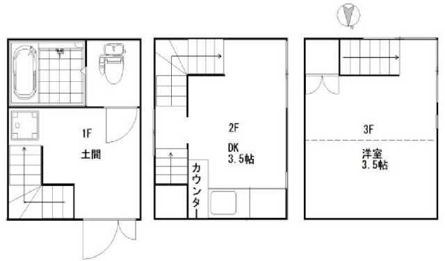 東京都渋谷区笹塚２ 笹塚駅 1DK 一戸建て 賃貸物件詳細