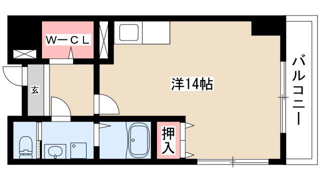 Ｗ　ＨＯＵＳＥ 1階 ワンルーム 賃貸物件詳細