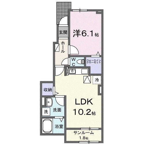 滋賀県東近江市沖野４ 長谷野駅 1LDK アパート 賃貸物件詳細