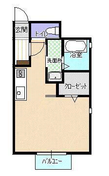福島県郡山市字下亀田 郡山駅 1K アパート 賃貸物件詳細