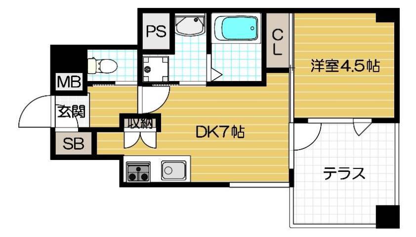 大阪府大阪市天王寺区上汐５ 大阪上本町駅 1DK マンション 賃貸物件詳細