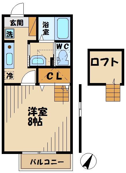 東京都日野市万願寺６ 高幡不動駅 1K アパート 賃貸物件詳細