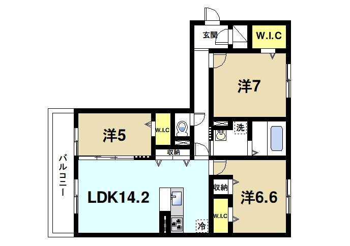 奈良県奈良市恋の窪１ 奈良駅 3LDK アパート 賃貸物件詳細