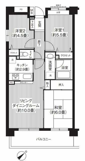 東京都板橋区桜川３ 上板橋駅 3LDK マンション 賃貸物件詳細