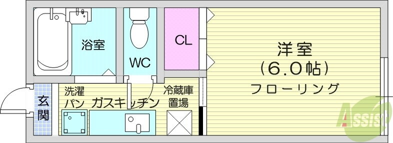 宮城県仙台市青葉区滝道 北山駅 1K アパート 賃貸物件詳細