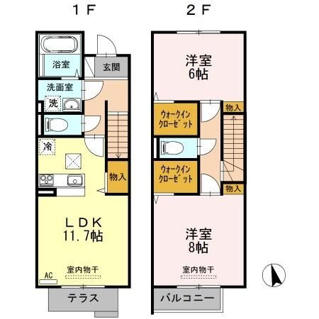 新潟県上越市大字岩木 2LDK アパート 賃貸物件詳細