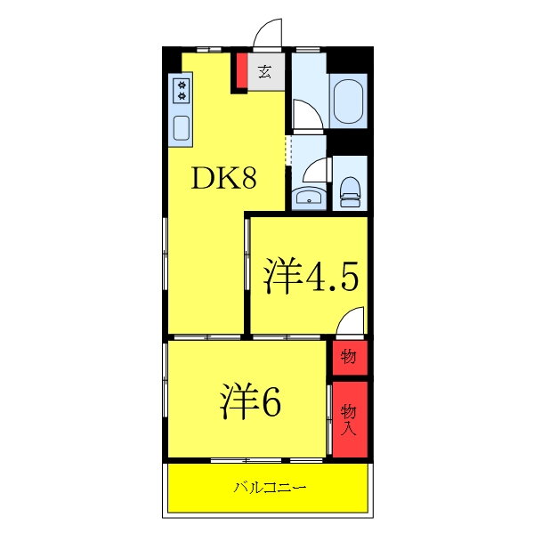 東京都板橋区小茂根２ ときわ台駅 2DK マンション 賃貸物件詳細