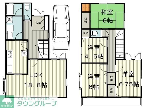 神奈川県横浜市港北区大曽根３ 綱島駅 4LDK 一戸建て 賃貸物件詳細