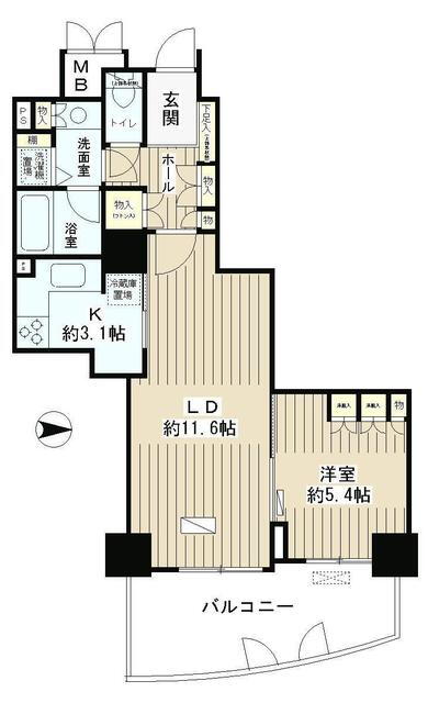 東京都品川区大崎１ 大崎駅 1LDK マンション 賃貸物件詳細