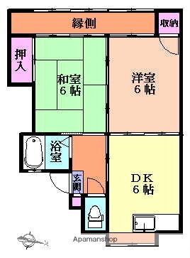 ベルビュー関が丘 1階 2DK 賃貸物件詳細