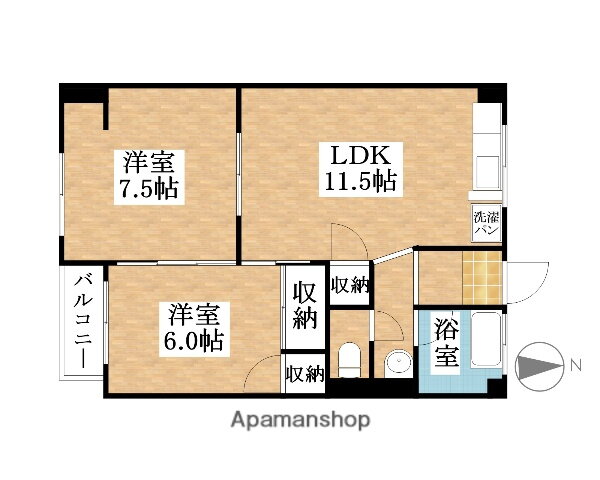 愛知県一宮市浅野字西大土 名鉄一宮駅 2LDK マンション 賃貸物件詳細
