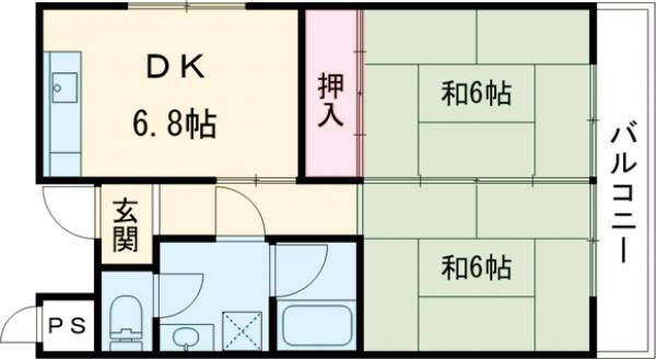 奈良県葛城市尺土 尺土駅 2DK アパート 賃貸物件詳細