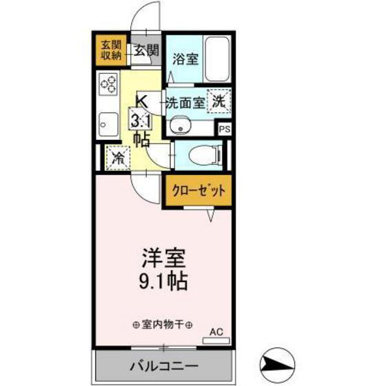 群馬県高崎市宮元町 高崎駅 1K アパート 賃貸物件詳細