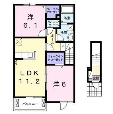 山梨県南アルプス市飯野 塩崎駅 2LDK アパート 賃貸物件詳細