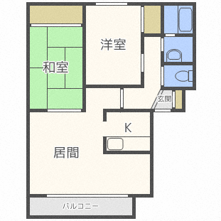 アメニティ東札幌 4階 2LDK 賃貸物件詳細
