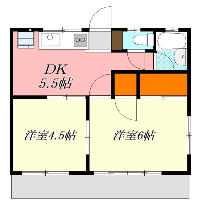 神奈川県相模原市緑区原宿４ 橋本駅 2K アパート 賃貸物件詳細