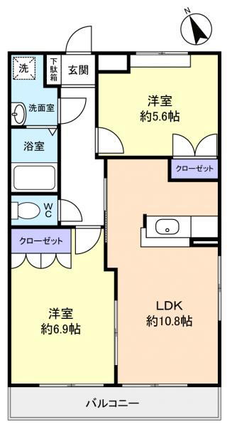 千葉県八千代市高津東２ 八千代中央駅 2LDK アパート 賃貸物件詳細