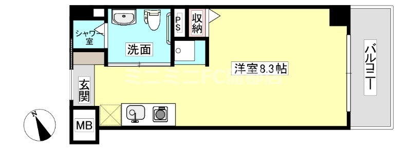 愛知県蒲郡市栄町 蒲郡駅 ワンルーム マンション 賃貸物件詳細