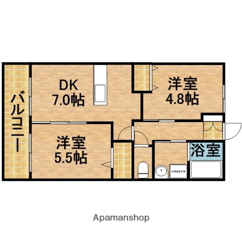 静岡県菊川市東横地 菊川駅 2DK アパート 賃貸物件詳細