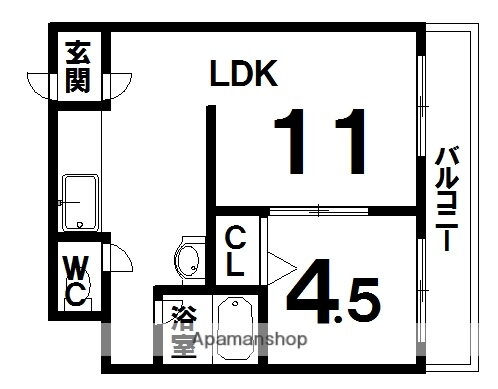 マルクエレガンスＩＩＩ 2階 1LDK 賃貸物件詳細