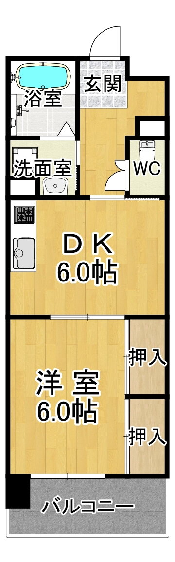 兵庫駅北シティコート 4階 1DK 賃貸物件詳細