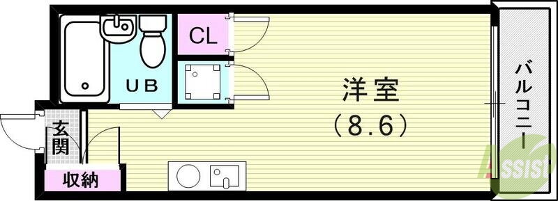 兵庫県神戸市西区伊川谷町有瀬 朝霧駅 ワンルーム マンション 賃貸物件詳細
