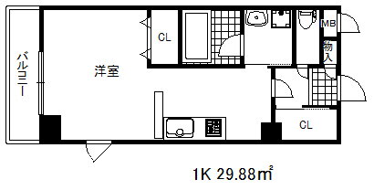 兵庫県神戸市兵庫区駅南通２ 兵庫駅 1K マンション 賃貸物件詳細