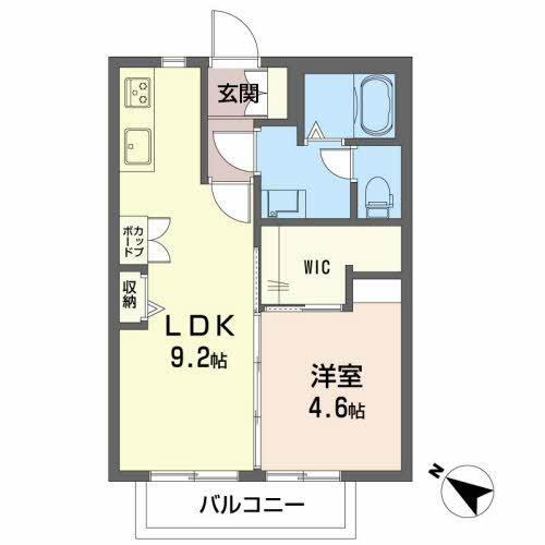 ウイング美咲　Ａ棟 2階 1LDK 賃貸物件詳細