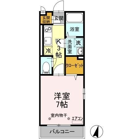 茨城県つくばみらい市陽光台２ みらい平駅 1K アパート 賃貸物件詳細