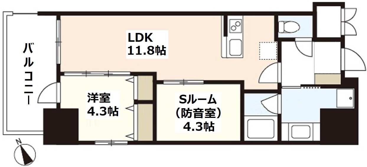 Ｍｅｒｒｙ　Ｇａｔｅ東白島 6階 1SLDK 賃貸物件詳細