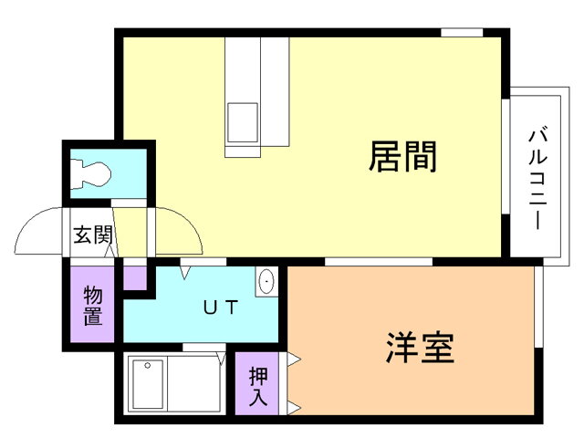 北海道苫小牧市美園町３ 1LDK アパート 賃貸物件詳細