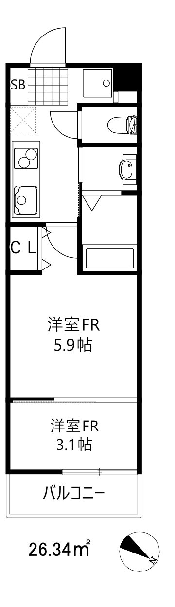 兵庫県神戸市東灘区青木５ 青木駅 1DK アパート 賃貸物件詳細