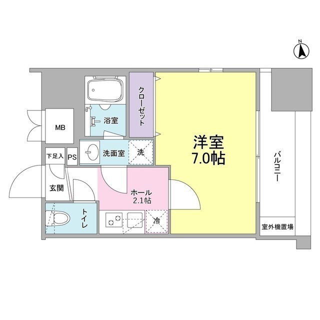 リバーレ東新宿 8階 1K 賃貸物件詳細