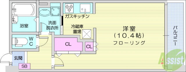 ＬａＤｏｕｃｅｕｒ榴ヶ岡 5階 ワンルーム 賃貸物件詳細