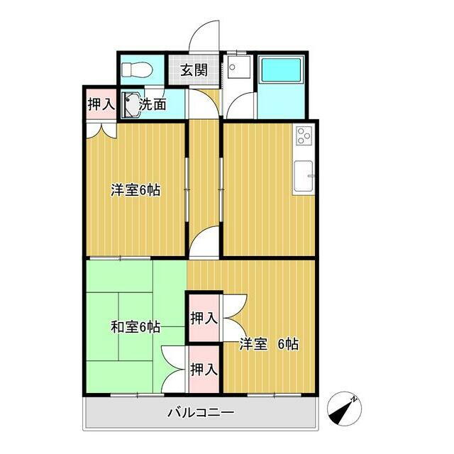 神奈川県厚木市長谷 愛甲石田駅 3DK マンション 賃貸物件詳細