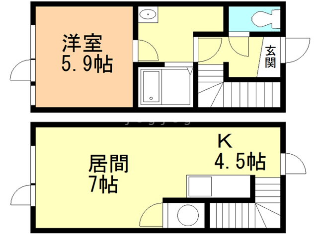 北海道帯広市西十一条北３ 1LDK 一戸建て 賃貸物件詳細