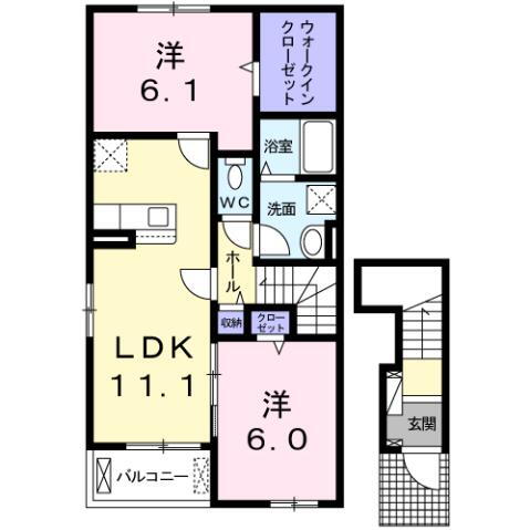 広島県東広島市黒瀬町乃美尾 西条駅 2LDK アパート 賃貸物件詳細