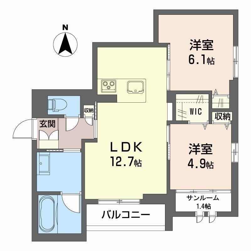 ウィステリア蜷川 1階 1LDK 賃貸物件詳細